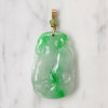 "Jade" Glass & Gold Dragonfish Pendant