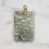 Prowling Lion Carved Jade Pendant