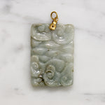 Prowling Lion Carved Jade Pendant