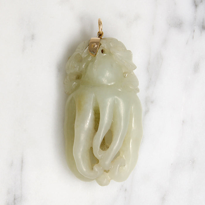Naturalistic Buddha's Hand Nephrite Jade Pendant