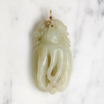 Naturalistic Buddha's Hand Nephrite Jade Pendant