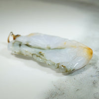 Bat and Lotus Vintage Jade Pendant