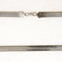 Italian Sterling Silver 30" Herringbone Chain 