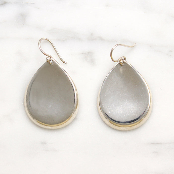 Thai Sterling Silver Teardrops Drop Earrings