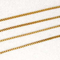 Engraved Gold Fill Box Chain by M. Haskell