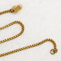Engraved Gold Fill Box Chain by M. Haskell