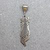 Lovely Hopi Silver Overlay Corn Maiden Necklace
