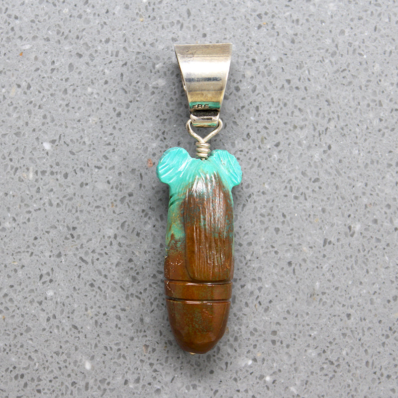Chubby Little Turquoise Corn Maiden Necklace