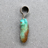 Chubby Little Turquoise Corn Maiden Necklace