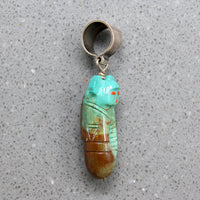 Chubby Little Turquoise Corn Maiden Necklace
