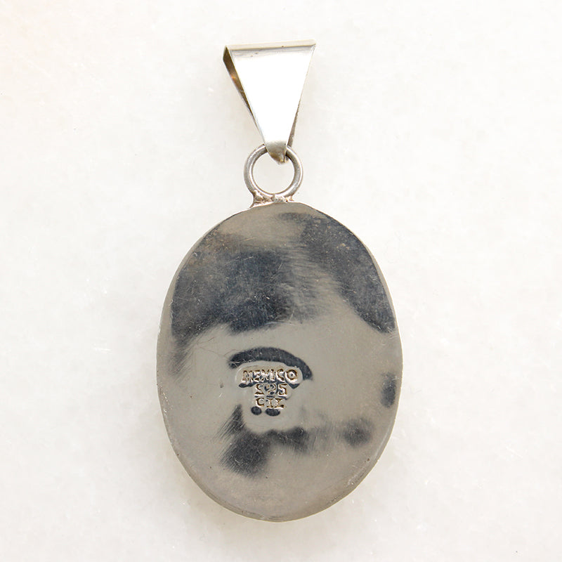 Sodalite in Mexican Sterling Silver Pendant