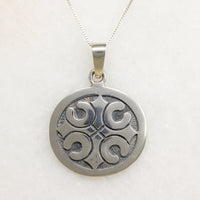 Pre-Columbian Motif Sterling Silver Pendant