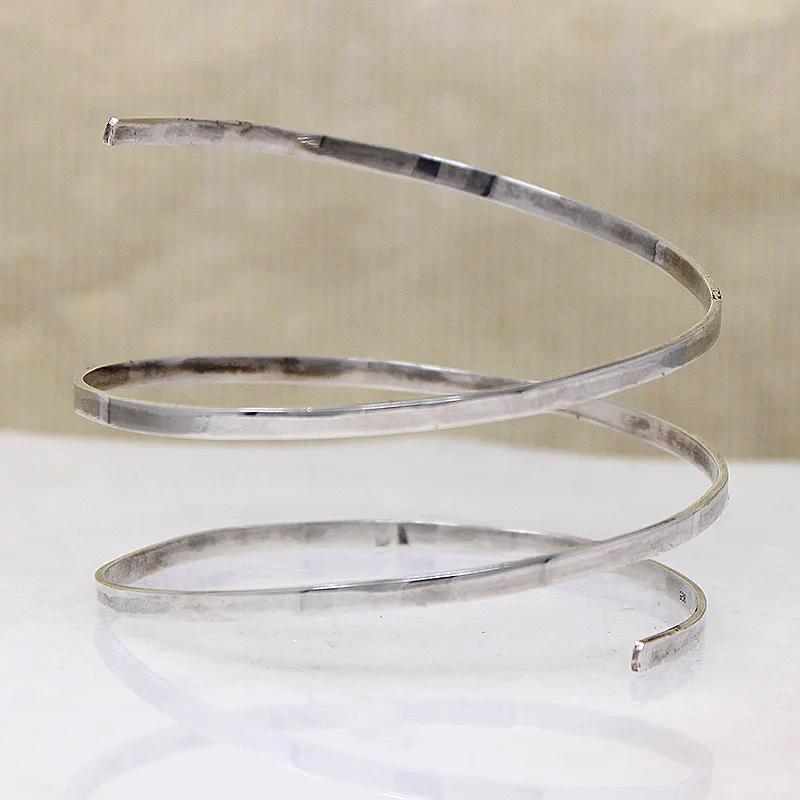 Sterling Silver Spiral Bracelet