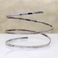 Sterling Silver Spiral Bracelet