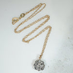 Antique Rose Cut Diamond Pendant