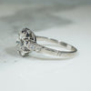 Witchy Star Motif Diamond & Platinum Engagement Ring