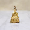 Serene Gold Meditation Buddha Charm