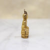 Serene Gold Meditation Buddha Charm