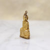 Serene Gold Meditation Buddha Charm