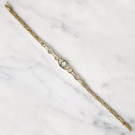 Pale Blue Eye Aquamarine & Diamond Edwardian Bracelet