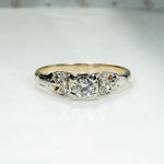 Charming Two-Tone 1930s Diamond Engagement Ring