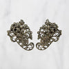 Matched Set Silver & Marcasite Nosegay Dress Clips