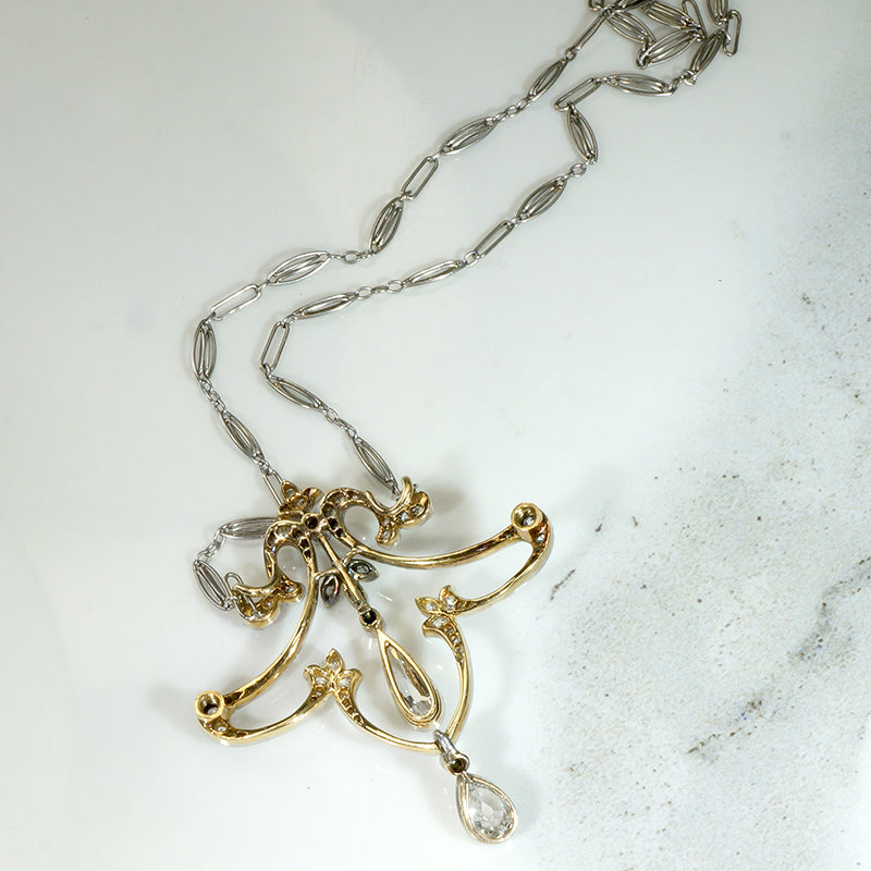 Enchanting Belle Epoque Convertible Diamond Lavaliere