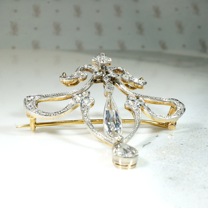 Enchanting Belle Epoque Convertible Diamond Lavaliere