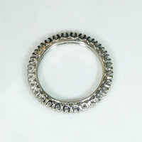Slender Mid Century Diamond & White Gold Eternity Band