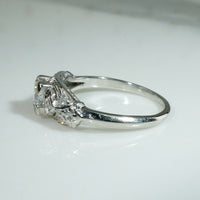 Refined Granat Bros. Diamond & Platinum Engagement Ring