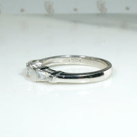 Crisp Mid Century Baguette Diamond & Platinum Band