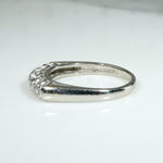 Stylish Seven Diamond Wedding Band in Platinum