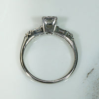 Sophisticated Diamond Ring with Baguette & Round Accents