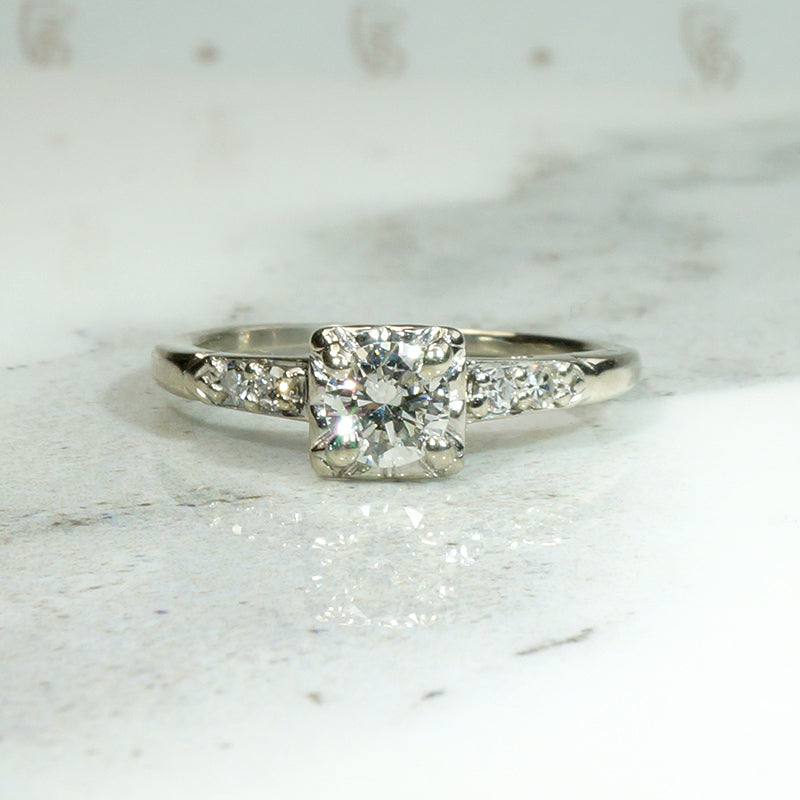 Perennial Diamond & White Gold Engagement Ring