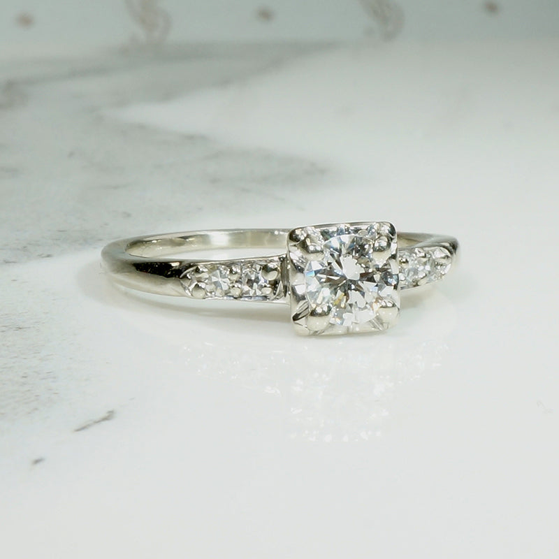 Perennial Diamond & White Gold Engagement Ring