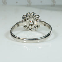 Delightful Old Mine & Rose Cut Diamond Platinum Ring