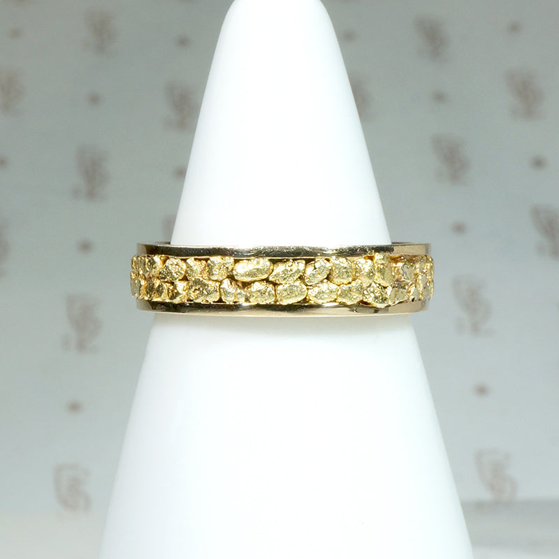 Gold Nugget Band in Size 5.5