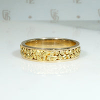 Gold Nugget Band in Size 5.5