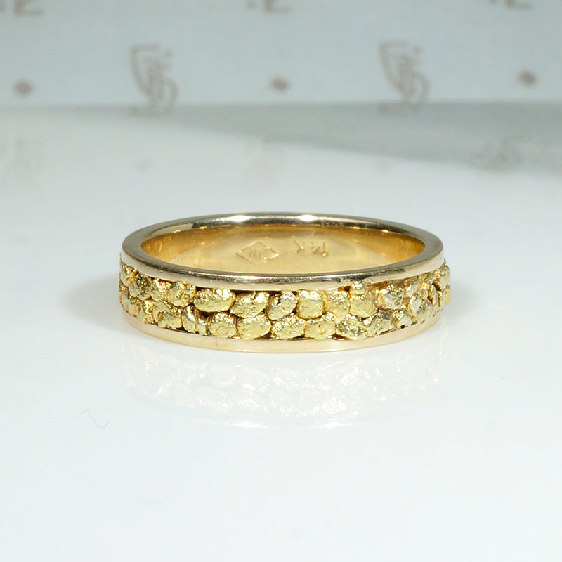 Gold Nugget Band in Size 5.5