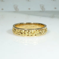 Gold Nugget Band in Size 5.5