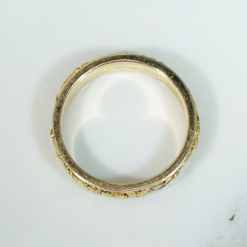 Gold Nugget Band in Size 5.5