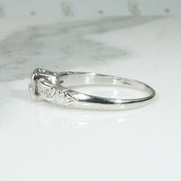 Elegant Old European Cut Diamond & Platinum Engagement Ring