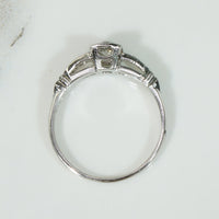 Elegant Old European Cut Diamond & Platinum Engagement Ring