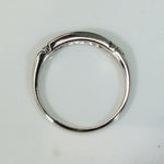 Seven Diamonds in Sculpted & Engraved Platinum Band