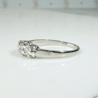 Glittering Art Deco Diamond & Platinum Trilogy Ring
