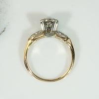 Forget Me Not Two-Tone Diamond Solitaire Ring