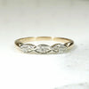 Two-Tone Scalloped Diamond Band from ArtCarved