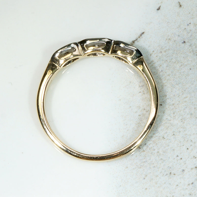Two-Tone Scalloped Diamond Band from ArtCarved