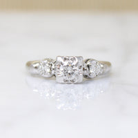 Sweet 0.25ct Diamond & White Gold Engagement Ring