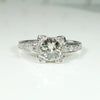 Gorgeous Diamond & Platinum Filigree Engagement Ring